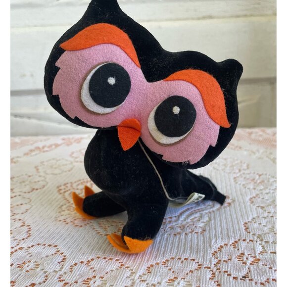 KAMAR Other - Vintage KAMAR Black Owl 1968 Stuffed Animal Plush Toy Retro